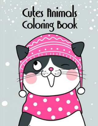 Kniha Cutes Animals Coloring Book: An Adorable Coloring Christmas Book with Cute Animals, Playful Kids, Best for Children J. K. Mimo