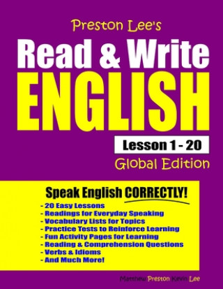 Libro Preston Lee's Read & Write English Lesson 1 - 20 Global Edition Matthew Preston