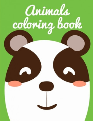 Kniha Animals coloring book: Funny Image age 2-5, special Christmas design J. K. Mimo