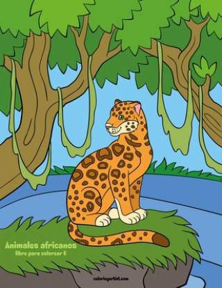 Carte Animales africanos libro para colorear 6 Nick Snels