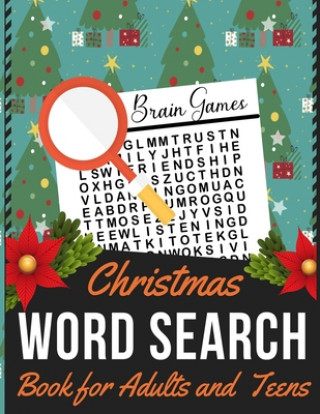 Książka Christmas Word Search Book for Adults and Teens: Holiday themed word search puzzle book Puzzle Gift for Word Puzzle Lover Brain Exercise Game Dipas Press