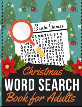 Książka Christmas Word Search Book for Adults: Holiday themed word search puzzle book Puzzle Gift for Word Puzzle Lover Brain Exercise Game Dipas Press