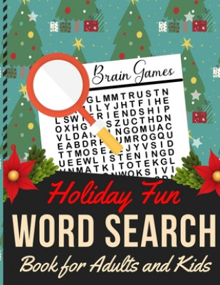 Książka Holiday Fun Word Search Book for Adults and Kids: Holiday themed word search puzzle book Puzzle Gift for Word Puzzle Lover Brain Exercise Game Dipas Press