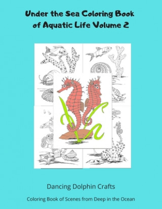 Kniha Under the Sea Coloring Book of Aquatic Life Volume 2: Coloring Book of Scenes from Deep in the Ocean Dancing Dolphin Crafts