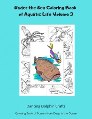 Kniha Under the Sea Coloring Book of Aquatic Life Volume 3: Coloring Book of Scenes from Deep in the Ocean Dancing Dolphin Crafts