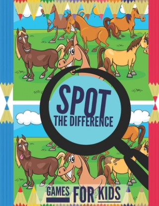 Kniha Spot the Difference Games for Kids: Find the difference pictures for kids, 6 differences between two pictures with answers, Picture Puzzles for kids. Pixa Education
