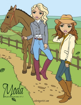 Libro Moda libro para colorear para chicas 1 & 2 Nick Snels