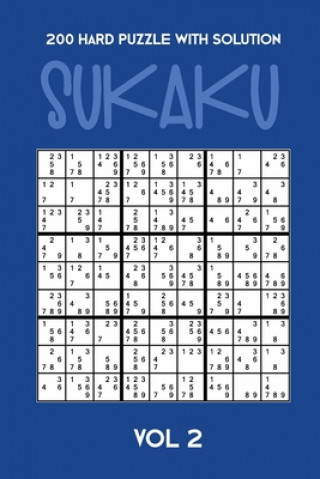 Książka 200 Hard Puzzle With Solution Sukaku Vol 2: Challenging Sudoku variation, puzzle booklet, 2 puzzles per page Tewebook Sukaku Puzzle