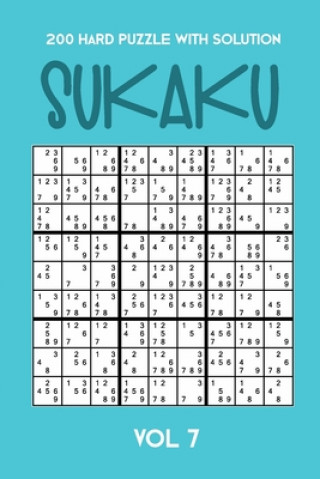 Livre 200 Hard Puzzle With Solution Sukaku Vol 7: Challenging Sudoku variation, puzzle booklet, 2 puzzles per page Tewebook Sukaku Puzzle