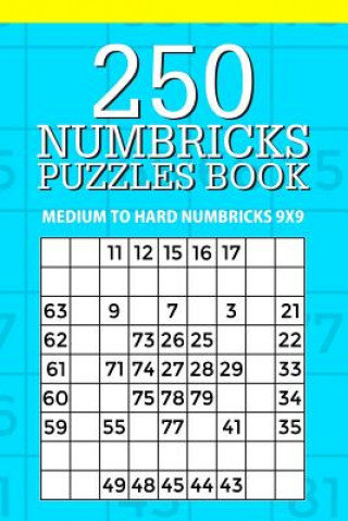 Carte 250 Numbricks Puzzle Book: Medium to Hard Numbricks 9x9 Mindful Puzzle Books