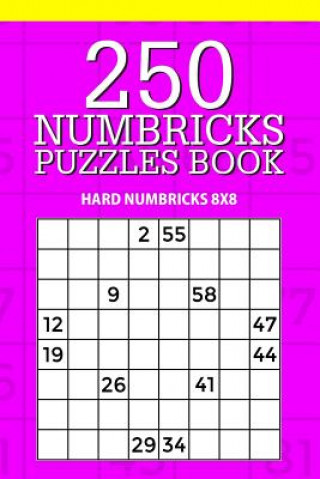 Carte 250 Numbricks Puzzle Book: Hard Numbricks 8x8 Mindful Puzzle Books