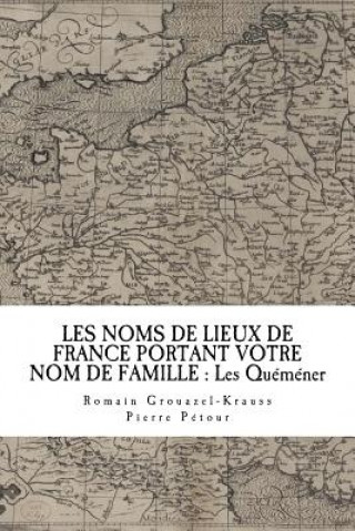 Kniha Les Noms de Lieux de France Portant Votre Nom de Famille: Les Quéméner Pierre Petour