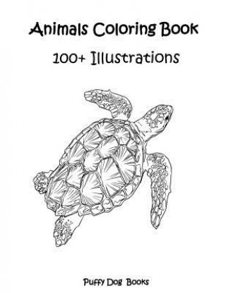 Книга Animals Coloring Book (100+ Illustrations) Puffy Dog Books