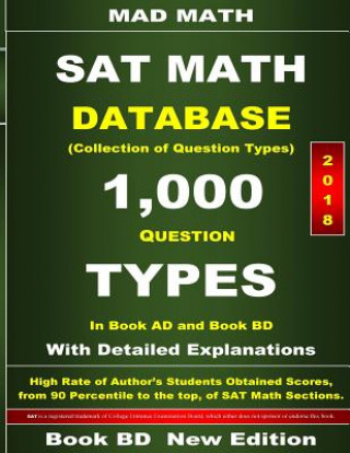 Kniha 2018 SAT Math Database Book BD John Su