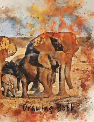 Kniha Drawing Book: Elephants 8.5x11 Marian Blake