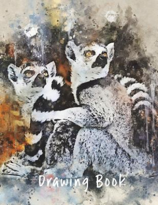 Kniha Drawing Book: Lemur 8.5x11 Marian Blake