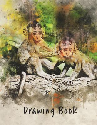 Könyv Drawing Book: Monkey 1 8.5x11 Marian Blake