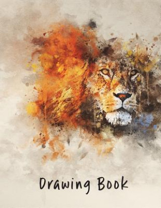 Könyv Drawing Book: Lion 8.5x11 Marian Blake