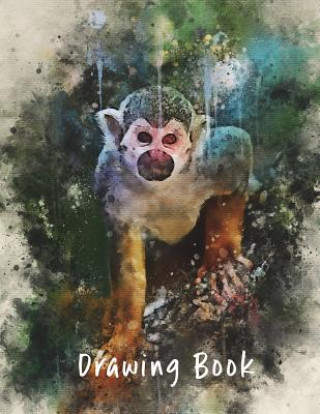 Könyv Drawing Book: Monkey 2 8.5x11 Marian Blake