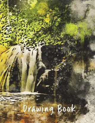 Książka Drawing Book: Waterfall 8.5x11 Marian Blake