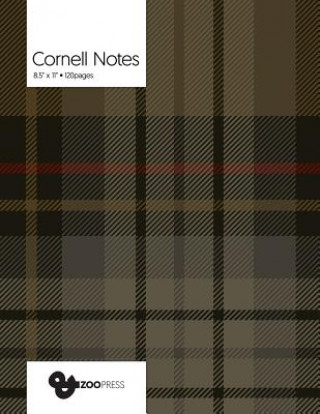 Knjiga Cornell Notes: Fashion Plaid Cover - Best Note Taking System for Students, Writers, Conferences. Cornell Notes Notebook. Large 8.5 x &zoo Press