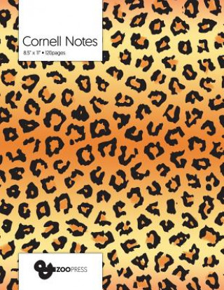 Carte Cornell Notes: Leopard Pattern Cover - Best Note Taking System for Students, Writers, Conferences. Cornell Notes Notebook. Large 8.5 &zoo Press
