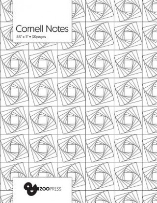 Carte Cornell Notes: Geometric Vortex - Best Note Taking System for Students, Writers, Conferences. Cornell Notes Notebook. Large 8.5 x 11, &zoo Press