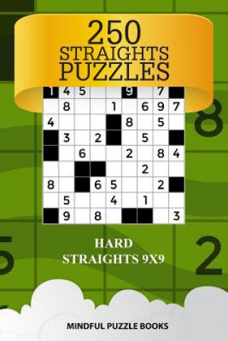 Carte 250 Straights Puzzles: Hard Straights 9x9 Mindful Puzzle Books