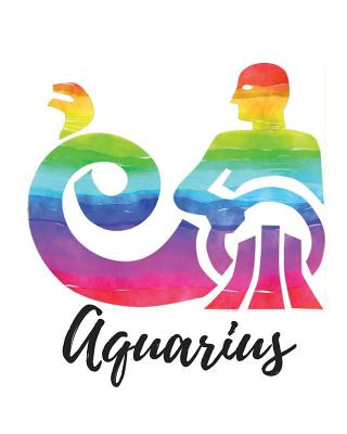 Książka Aquarius: Cornell Notes, 150 pages, Design Rainbow My Astrology Journals