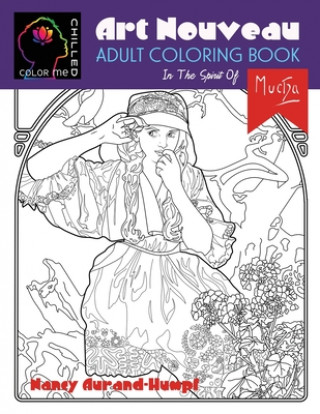 Carte Art Nouveau Coloring - In The Spirit of Mucha Nancy Aurand-Humpf