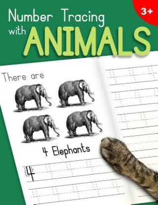 Książka Number Tracing With Animals: Learn the Numbers - Number and Counting Practice Workbook for Children in Preschool and Kindergarten - Green-Leaf Cove Dr Ashley Thomas