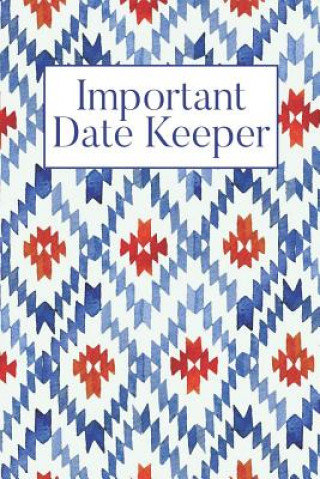 Kniha Important Date Keeper: Abstract Blue Jenily Publishing