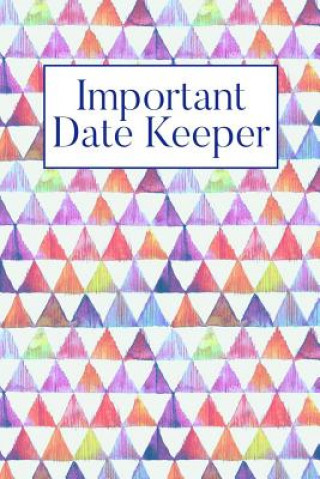 Książka Important Date Keeper: Purple Triangles Jenily Publishing