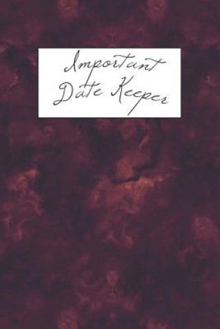 Kniha Important Date Keeper: Red Smoke Jenily Publishing