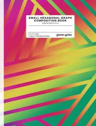 Carte Small Hexagonal Graph Composition Book: Geometric Prism (Style E), Numbered Pages Stepney Books