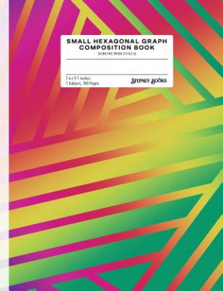 Carte Small Hexagonal Graph Composition Book: Geometric Prism (Style E) Stepney Books