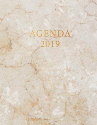 Книга Agenda 2019: Élégant Et Pratique- Marbre Blanc Et or - Agenda Organiseur Pour Ton Quotidien - 52 Semaines - Janvier ? Décembre 2019 Parbleu Carnets de Notes