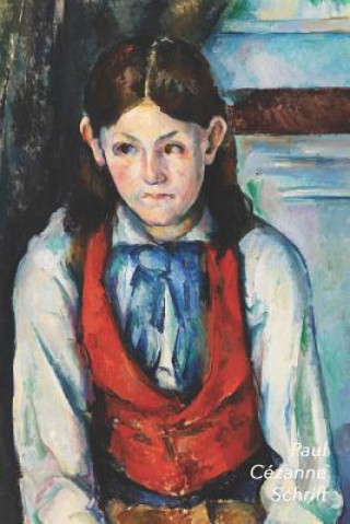 Kniha Paul Cézanne Schrift: Jongen in Rood Vest - Trendy & Hip Notitieboek - Ideaal Voor School, Studie, Recepten of Wachtwoorden Studio Landro