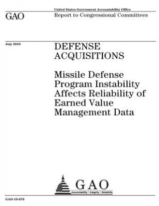 Książka Defense acquisitions: missile defense program instability affects reliability of earned value management data: report to congressional commi U. S. Government Accountability Office