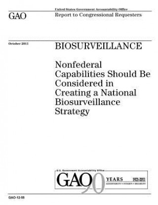 Libro Biosurveillance: Nonfederal Capabilities Should Be Considered in Creating a National Biosurveillance Strategy: Report to Congressional U. S. Government Accountability Office