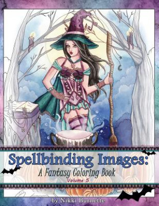 Könyv Spellbinding Images: A Fantasy Coloring Book Nikki Burnette
