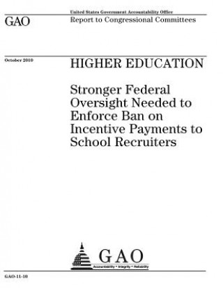 Carte Higher education: stronger federal oversight needed to enforce ban on incentive payments to school recruiters: report to congressional c U. S. Government Accountability Office