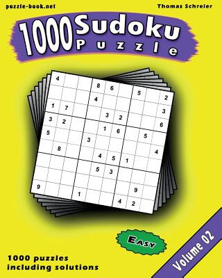 Könyv Sudoku: 1000 Easy 9x9 Sudoku, Vol. 2 Thomas Schreier