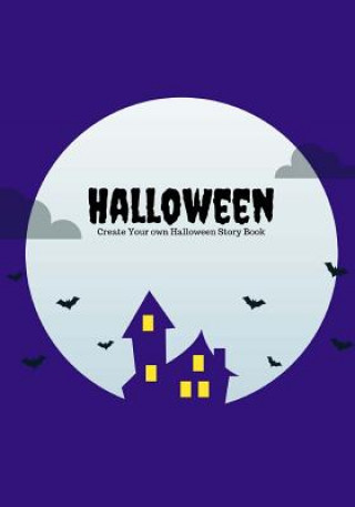 Knjiga Halloween: Create Your Own Halloween Story Book, 100 Pages, Midnight Purple Creative Kid