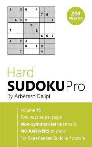 Książka Hard Sudoku Pro Arberesh Dalipi