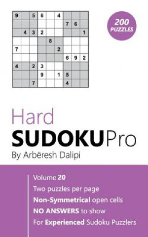 Kniha Hard Sudoku Pro Arberesh Dalipi