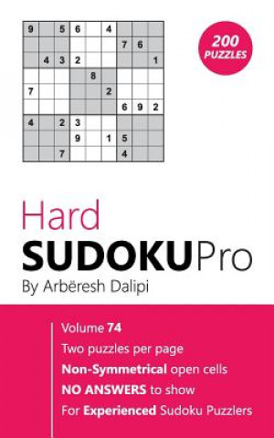 Книга Hard Sudoku Pro: Book for Experienced Puzzlers (200 puzzles) Vol. 74 Arberesh Dalipi