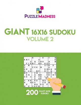 Carte Giant 16x16 Sudoku: Volume 2 Puzzlemadness