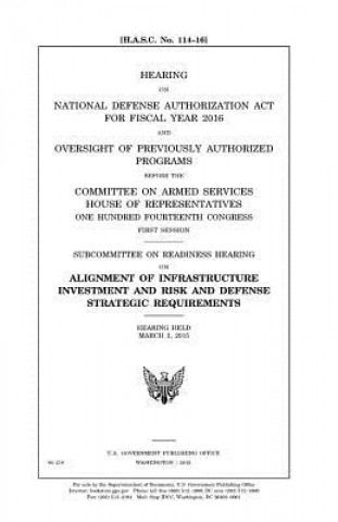 Carte Hearing on National Defense Authorization Act for Fiscal Year 2016 and oversight of previously authorized programs before the Committee on Armed Servi United States House of Representatives