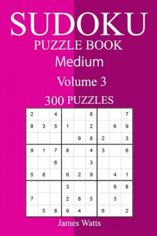 Kniha 300 Medium Sudoku Puzzle Book James Watts